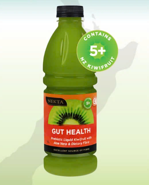 Nước trái cây kiwi chứa Prebiotic, nha đam và chất xơ nhãn hiệu Nekta 1 lít